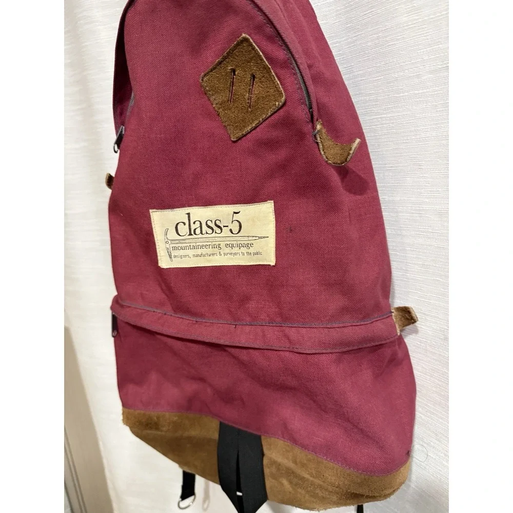 Vintage Class-5 Mountaineering Teardrop Canvas Camp Hike Trail Backpack Rucksack